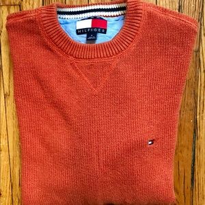 Men’s Tommy Hilfiger Heavy Knit Orange Sweater